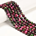 New Shape Galaxy Green Hot Pink Tiger Eye Smooth Round Stone Beads for  Ring Earring Bracelet Jewelry Making Size 6mm 8mm 10mm