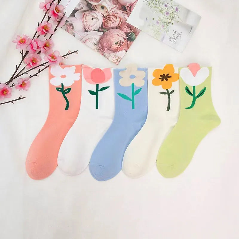 2024 New Customize Women Thick Cotton Socks Ankle Foot Wear Wholesale Ladies Bright Colors Spring Socks for Girl and Women