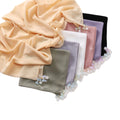 New Fashion Headband Acrylic Bow Alloy Pendant square Scarf Sweet and Cute Shawl Hijab