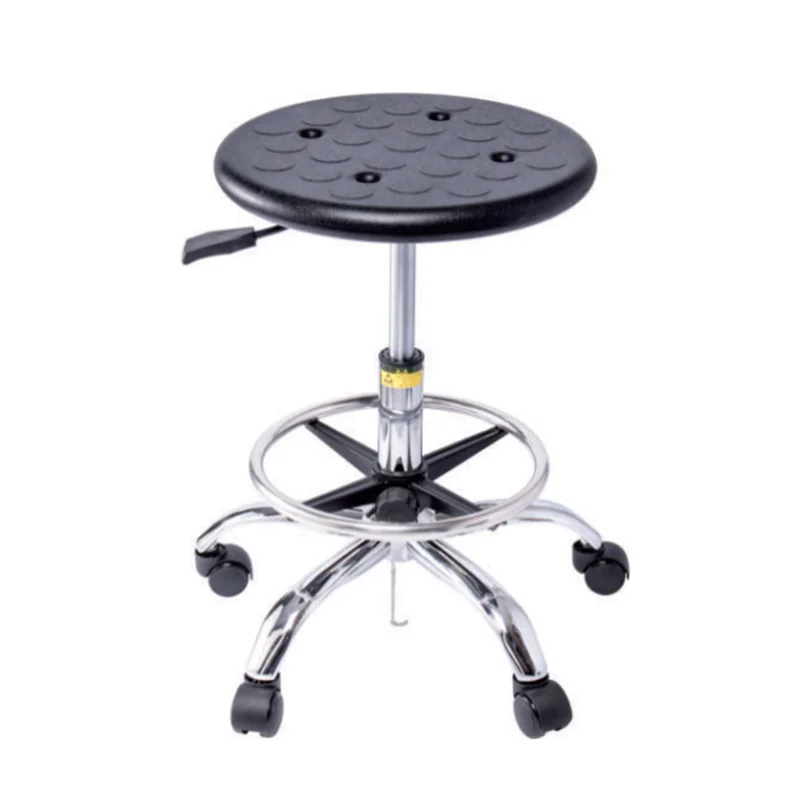 New Design Modern Plastic Lab Stool with Static Proof Nylon Base for Hospital and School Use