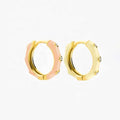 LOZRUNVE 925 Sterling Silver Custom Diamond Enamel Hoop Earring Ear Ring Women Girl