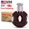 Mini Pocket  Cigar Round Knife Cigar Cutter Zinc Alloy G10 Handle Semi-Automatic V-Cut Cigar V Cutter