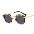 Square Punk Sun Glasses Retro Custom Sunglasses 2024 Vintage Metal Fashion Classics Designer Unisex Sunglasses