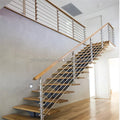 Reilbu  Classic Easy Install Stainless Steel Rod  Railing for Stairs Stainless Steel