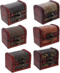 Random Style Vintage Wooden Treasure Box Polished Vintage Wooden Jewellery Case and Treasure Chest