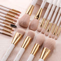 For Custom Logo Luxury Pink Professional Makeup Brush Set Eco-friendly Wooden Handle Soft Nano Wool Fiber Hair Concealer