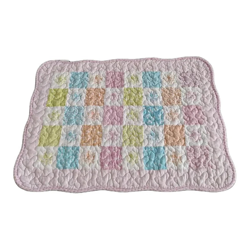 Wholesale Washable Patchwork Cotton Printed Summer the Quilted Fabric Door Mat Cover