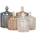 Creative Ornaments Iridescent Holographic Scent Amber Candle Jar Crystal Candle Holder