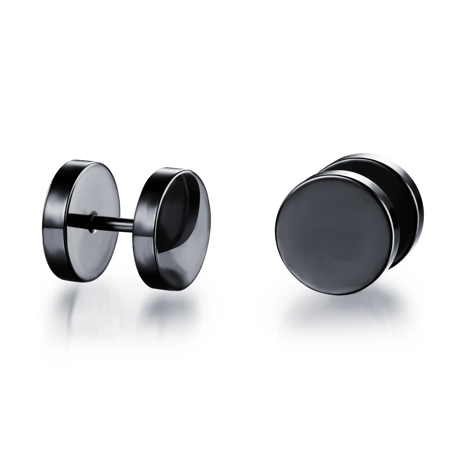 Korea Stainless Steel Round Earring Cool Men's Earrings Stud Earrings for Men and Woman