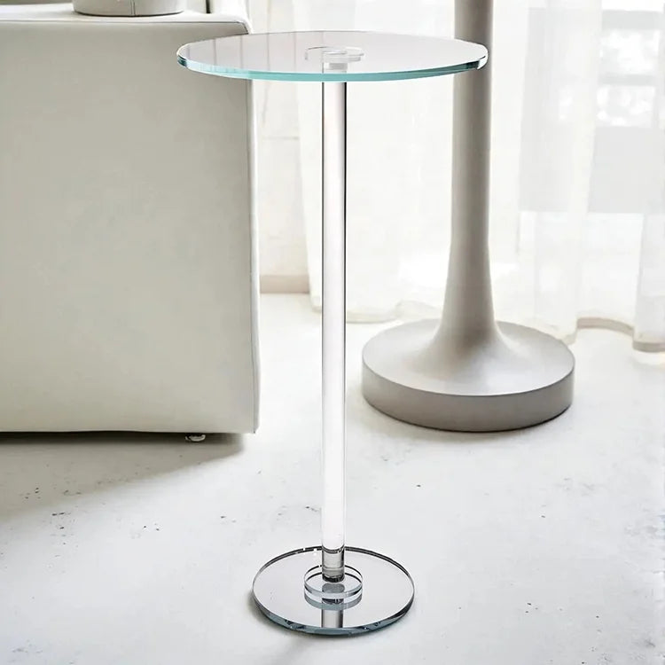 Wholesale Clear Round Crystal Candelabra Tall Table Top Wedding Centerpieces Handmade Modern