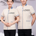 Wholesale Custom logo Unisex Hotel Cleaner Staff Waiter Housekeeping Cleaning Staff Work Uniform