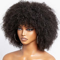 Free Part Sample Supplier Cuticle Align Afro Kinky Curly Hair Full Machine Made Human Hair Wig 200% 250% Density Weaves and Wigs