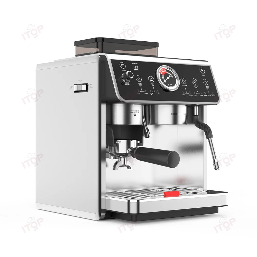 Best Commercial Double Group Espresso Machine Foaming Milk and Making Coffee Bean to Cup and Powder Milk Coffee Machine