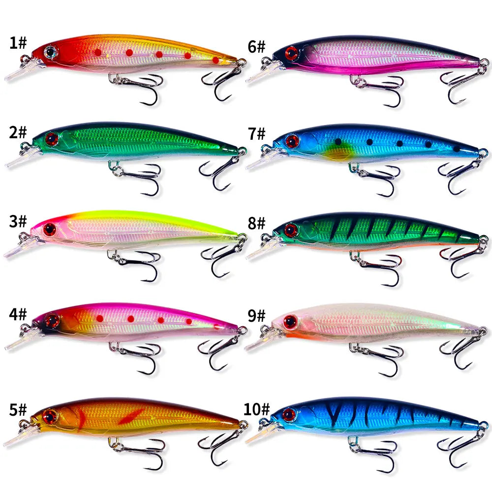 11CM 13.4G Hengjia Hard Minnow Lure Fishing Wobblers Crankbait Fishing Minnow Lure
