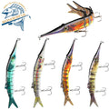 250mm 52g Artificial Bionic Hard 8 Segments Plastic Big Game Swimbait Wobblers Multi Jointed Fishing Lure