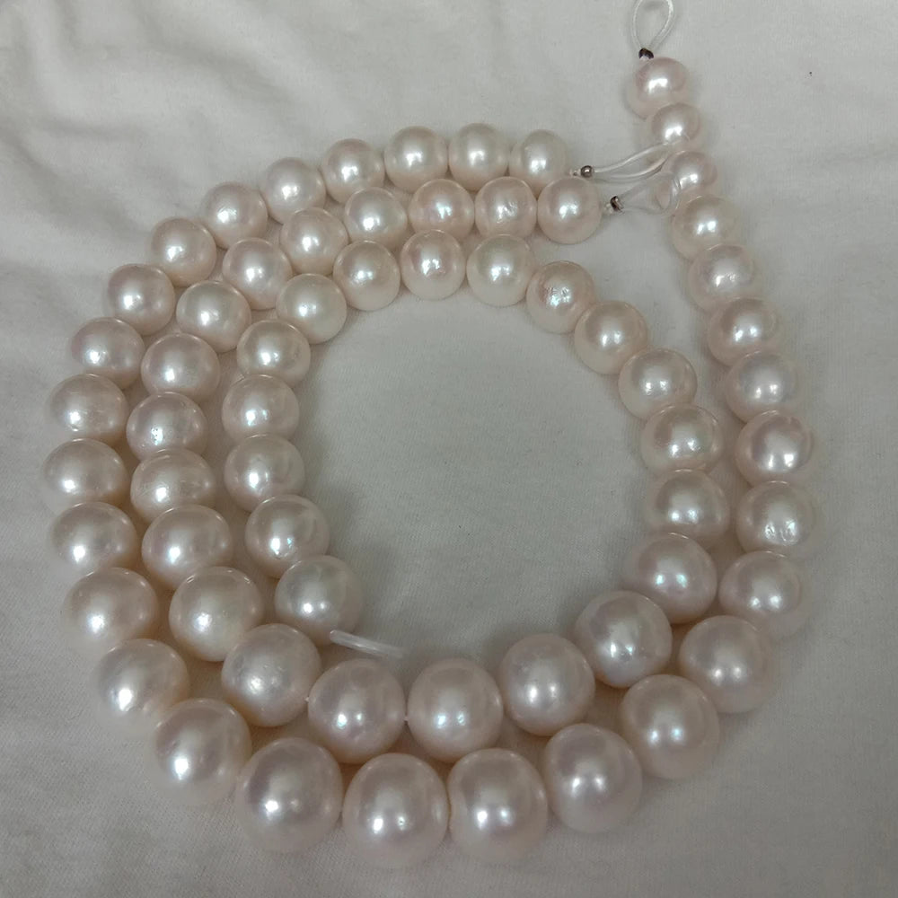Wholesale 12-14 mm AA Grade High Quality Very round Natural Freshwater Pearl Strand Loose and Natural in Appearance