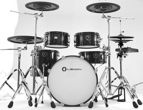 *Lemon Drum T950 9 Piece Mesh Head Electronic Drum Set Electric Drum Kit