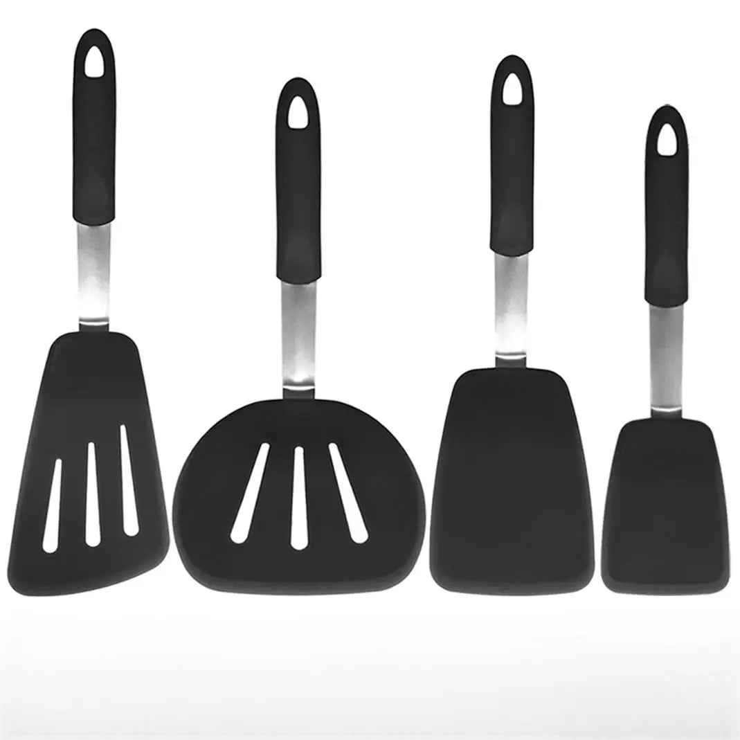 Beeman Food Grade Silicone and Stainless Steel Non-Stick Beef Shovel Spatula Flexible Household Kitchen Baking Utensil