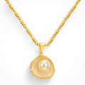Milskye Unique Fashion Appearance Jewelry Brass 18K Gold Pearl Necklace