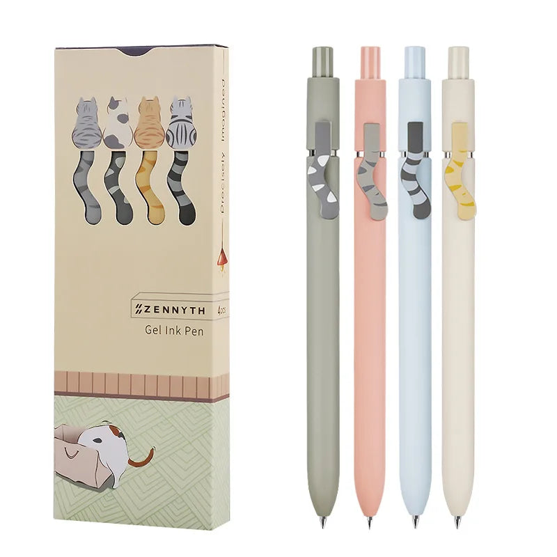 New Arrivals Gel Pen Cute Cartoon Cat Gel Pen Student Stationery Pen School Supplies