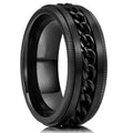 Stainless Steel Chain Ring Men'S Stainless Steel Rotating Couple Ring