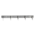 Zuogang Stainless Steel Mirror Mount 5-Hook Eco-Friendly Durable Bathroom Kitchen Coat Towel Hanger Rack for Home Use