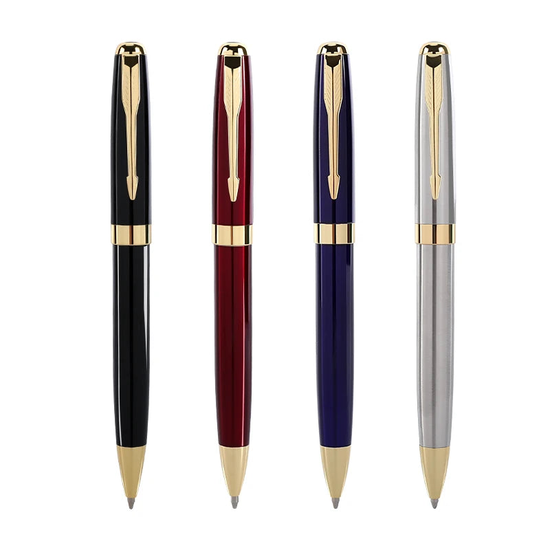 Office School Supplies Luxury Metal Ballpoint Pens with Custom LogoWholesale Stainless Steel Pen for Corporate Business Gift