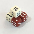 D6 Deluxe Light Red Dice 16mm Black Spots Standard Dice