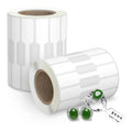 Self Adhesive White Blank Jewelry Tags Labels Jewelry Price Tags Stickers Roll for Necklace Earring Price Identify