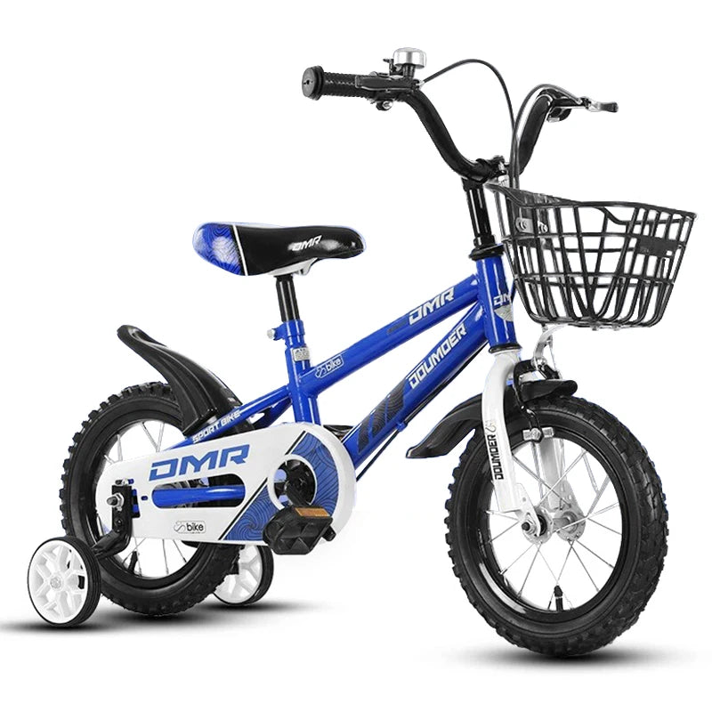 Multiple Colors 12 14 16 Inch Girls Kid's Bicycles Iron Frame Single Speed Children's Bicycle With Training Wheels & Basket