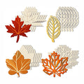 Unfinished Wood Cutouts Maple Leaves Wooden Crafts Fall Leaves Shape Autumn Leaf for DIY Craft Tags Thanksgiving Party Decor