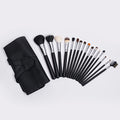 Dongmei Manufacture Wholesale High Quality Private Label Goat Hair Wood Handle 16-Piece Makeup Brush Set Free Samples