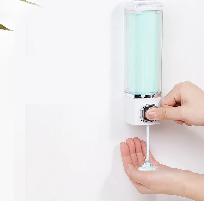 Red Portable Wall Mounted Soap Dispenser Plastic Material Hotel Household Soap Dispenser