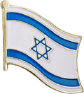 GREPAS GIFTS 0.75 Inch Israel Flag Lapel Pin