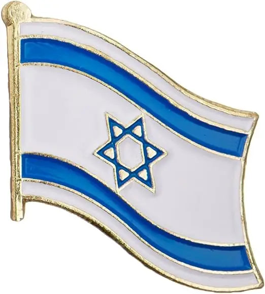 GREPAS GIFTS 0.75 Inch Israel Flag Lapel Pin