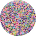 Rainbow Shooting Star Polymer Clay Slices Mixed Star Round Candy Sprinkles 500g for Slime Charms Jewelry Making