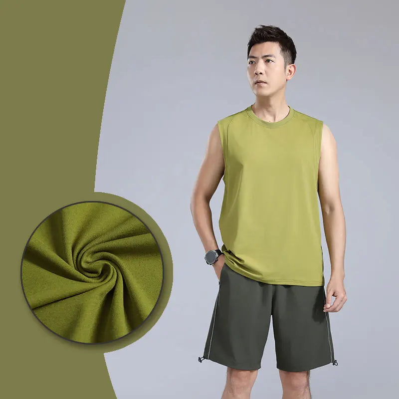 Custom Quick Dry Wicking Gym Mens Workout Mens Yoga Sleeveless Muscle Shirt Seamless Gym Tank Top for Men