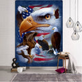 Custom Polyester Animal Wall Hanging Tapestry Bedroom Home Decor Hippie Eagle Bohemian Beach Mat Mandala Sheet Yoga Mat