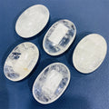 Wholesale crystal crafts reiki natural energy healing clear quartz palm stone