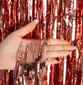 Metallic Tinsel Foil Fringe Curtains Wall Background Decor Photo Booth Backdrop Streamer Curtain for Bachelorette Birthday 1X2m