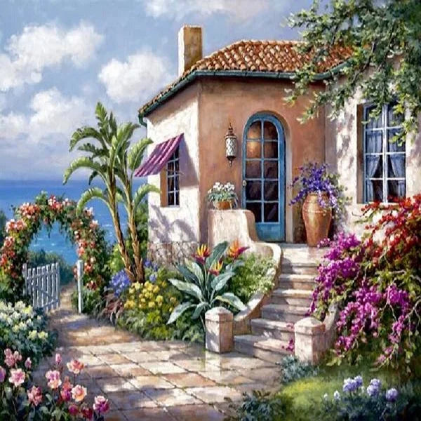 Chenistory DZDP183 Scenery Painting Full Drill DIY 5D Diamond Painting Cross Stitch Kits Embroidery Diamond Art Painting Artwork