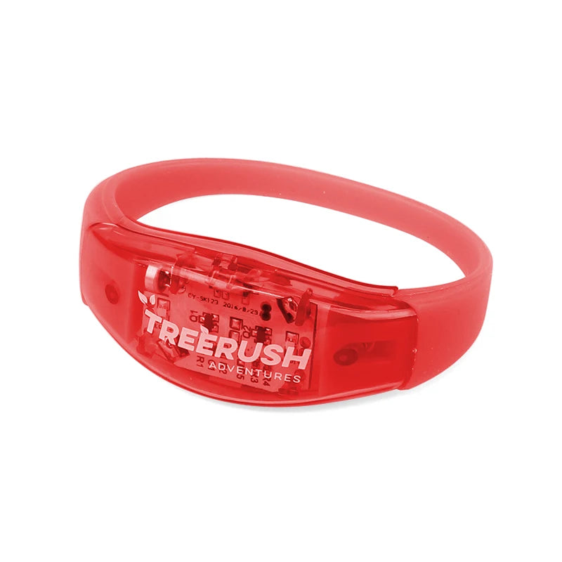 Custom Logo Promotional LED Wristbands Lighting Flashing Bracelet for Events
