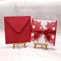 Factory Price Luxury Design Laser Cut Red Paper Wedding Invitation Greeting Card With Envelope and Blank Insert Card