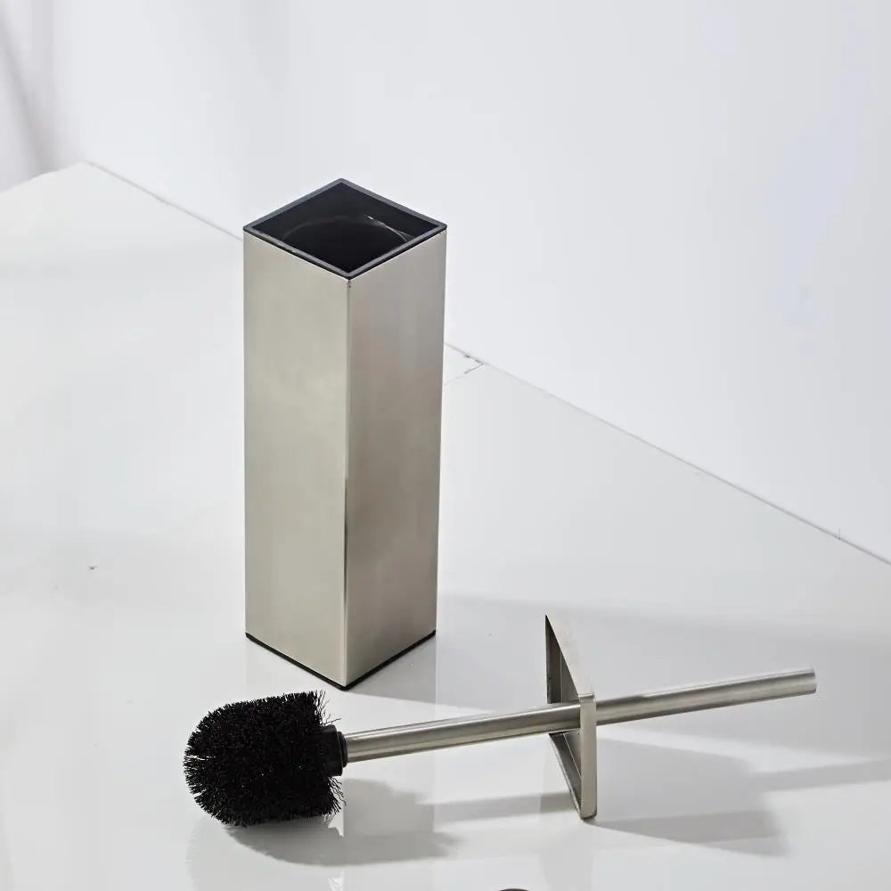 Free Standing Silver/Gold Long Handle Toilet Brush 304 Stainless Steel Bathroom Cleaner for Hotels