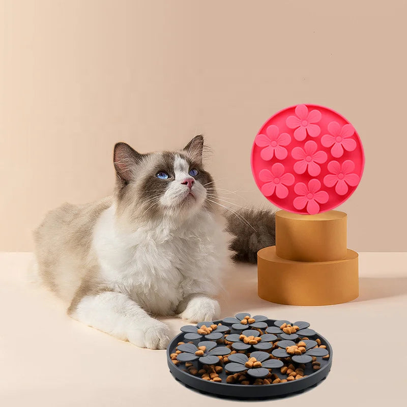 2024 New Pet Supplies Slow Food Smell Training Slow Feeder Silicone Sniffing Mat for Pets