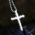 SS8-608P Steel Soldier Punk Cross Skull Gather Pendant Men's Pendant Necklace Skull Stainless Steel Steel Men Jewelry