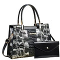 Retro Contrasting Print Handbags Ladies Bags Handbag SetPu Leather Shoulder Bag Woman Handbag Bag