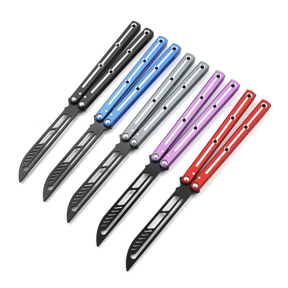 Portable Stainless Steel Pocket Practice Knives Foldable Aviation Aluminum Outdoor Tools DIY OEM Available for Camping