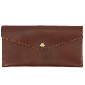 Multi-Function Mobile Phone Pouch Checkbook Holder Cover Slim Vintage Men Clutch Leather Envelope Wallet
