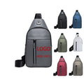 2024 New Products Water Resistant Headphones Holes PC Custom With Logo Smell Proof Men's Sling Bag